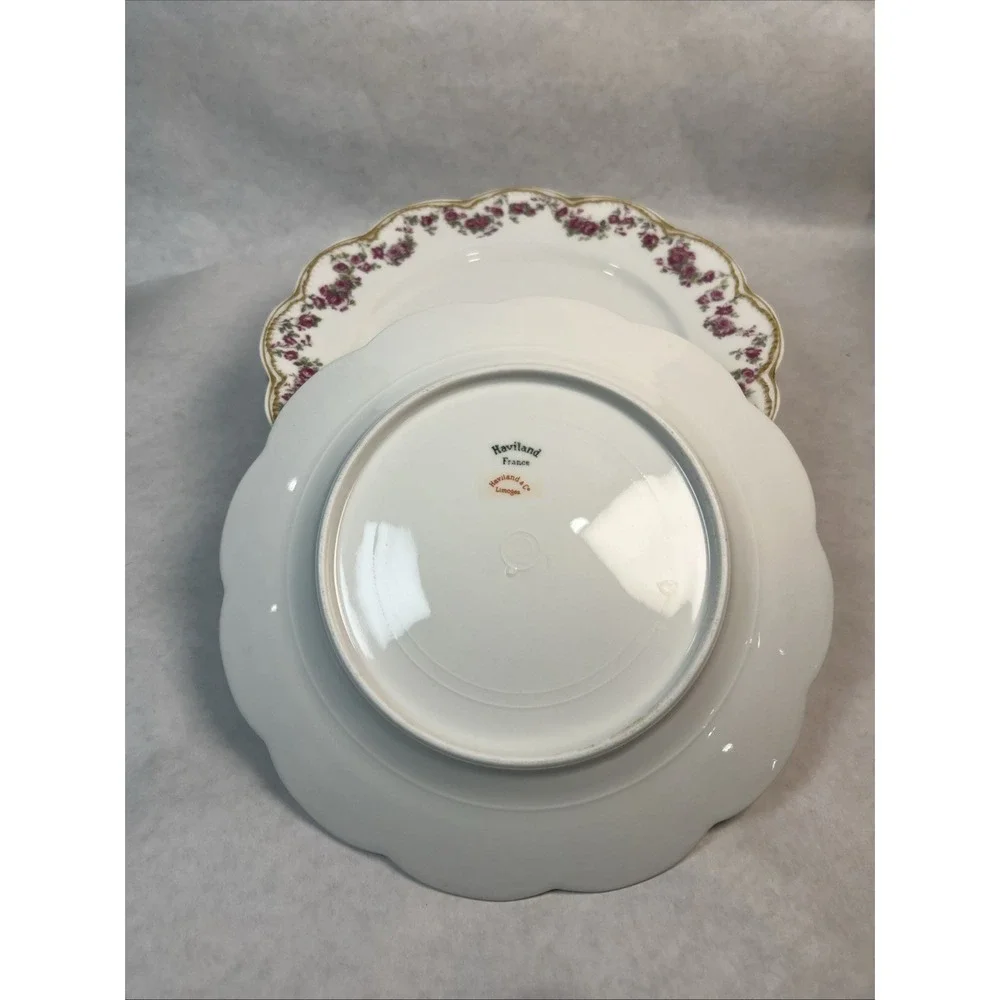Haviland & Co Limoges Schleiger 270 Luncheon‎ Plates. 8.5